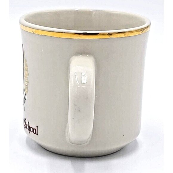 Veritas Harvard University Law School Coffee Mug Veritas Logo Gold Trim Souvenir - Picture 4 of 6